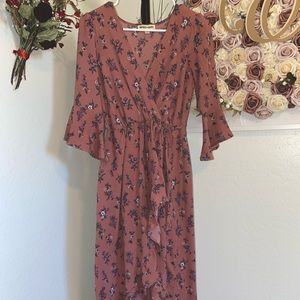 Inspired Hearts, Pink Maxi dress in Size Medium